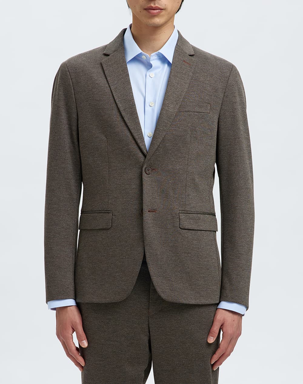 Men's Blazers Selected Brown