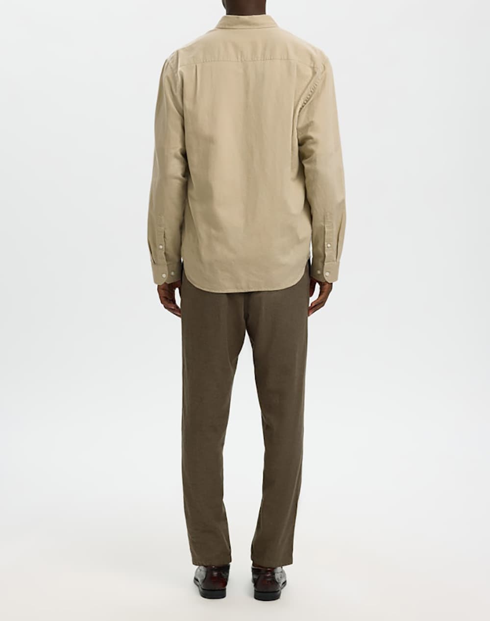 Men's Shirts Selected Beige
