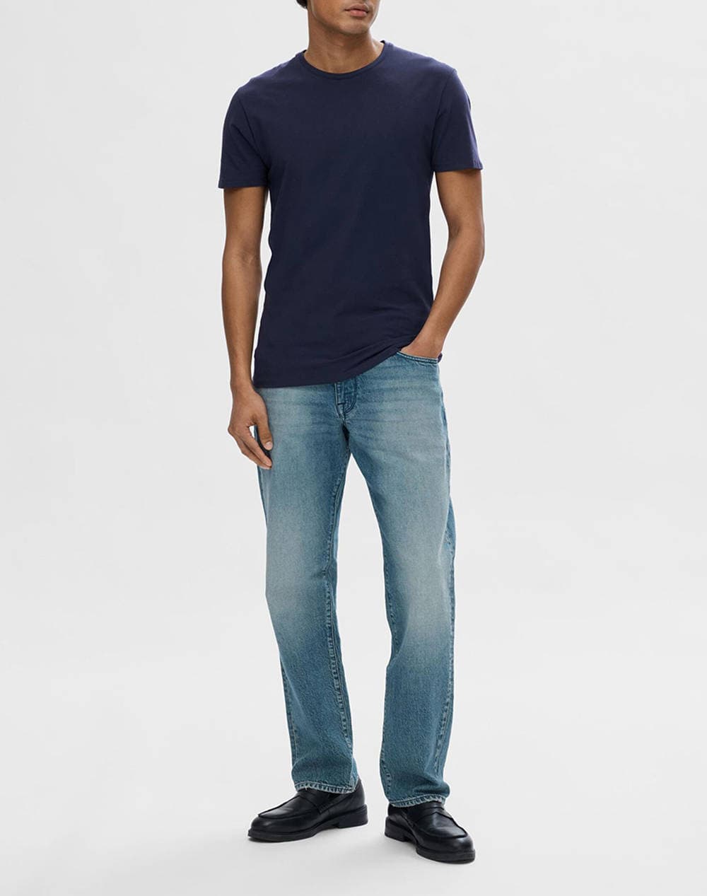 Men's T-Shirts Selected Blue