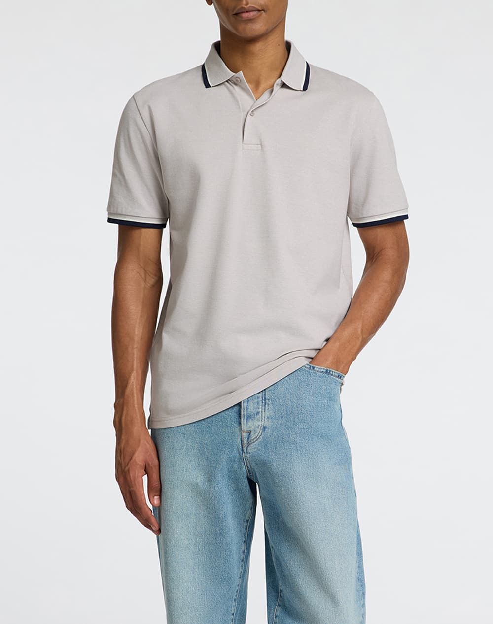 Men's Polo Shirts Selected Gray