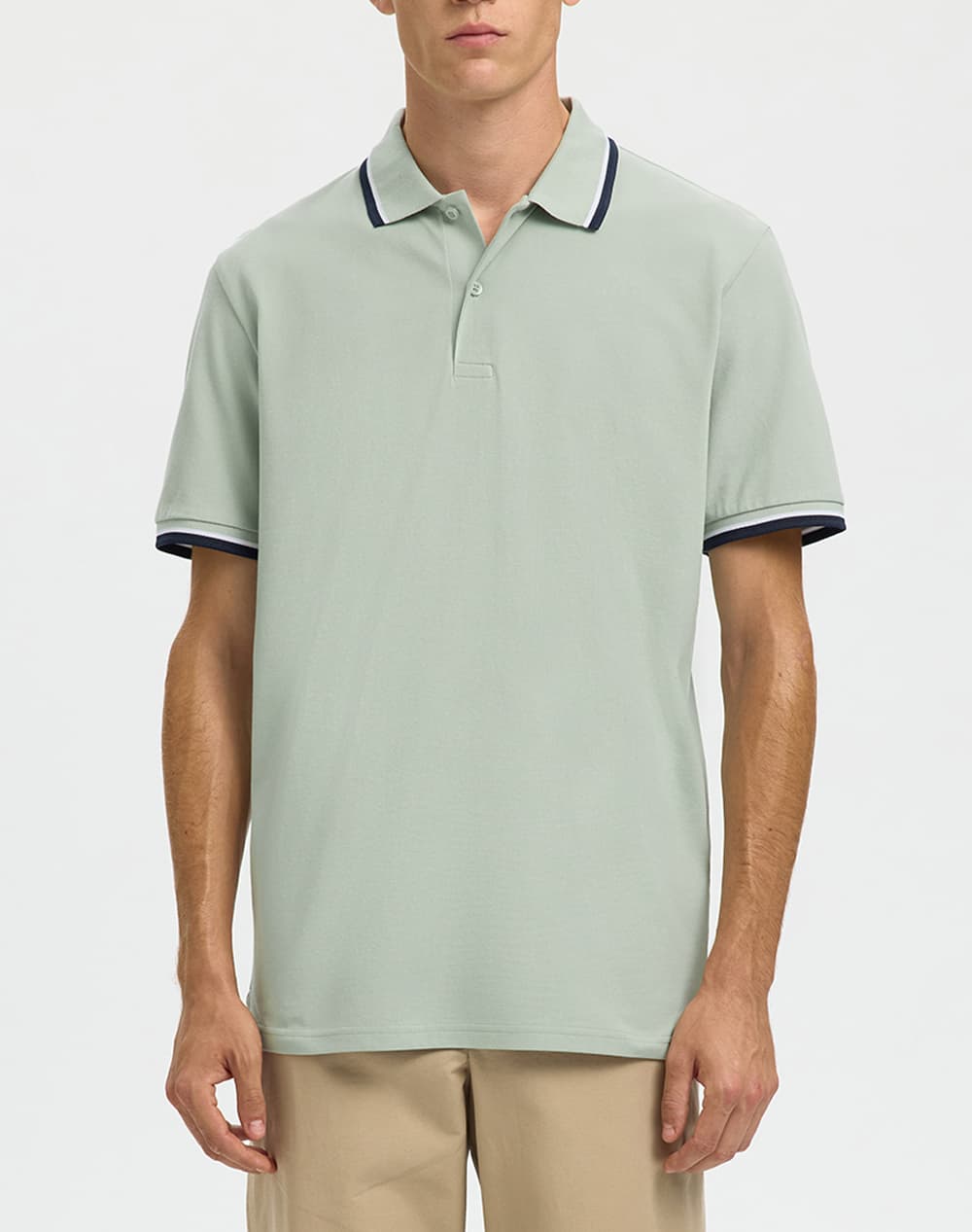 Men's Polo Shirts Selected Green