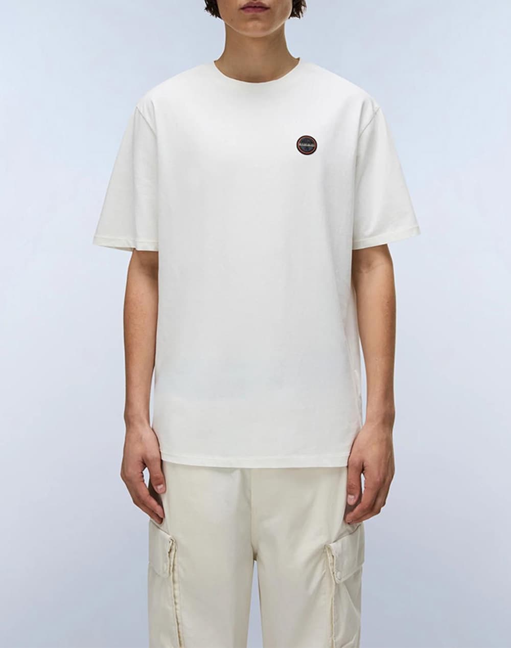 NAPAPIJRI S-BADGE SS 1 NP0A8949-NP206 OffWhite