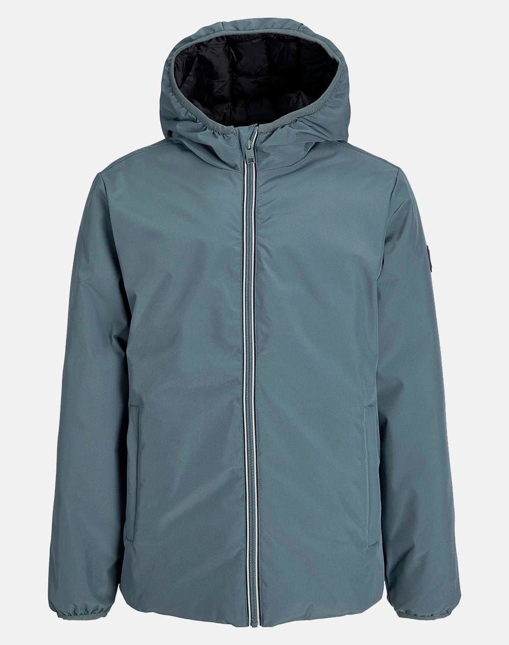 JACK&JONES JJEBROOK REVERSIBLE JACKET SN JNR 12279138-Stormy WeatherBlack SteelBlue