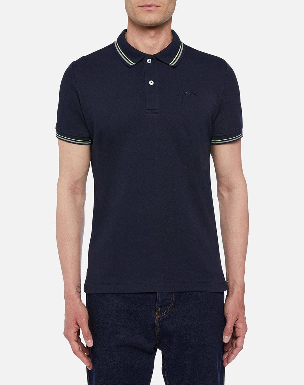 Men's Polo Shirts Geox Blue