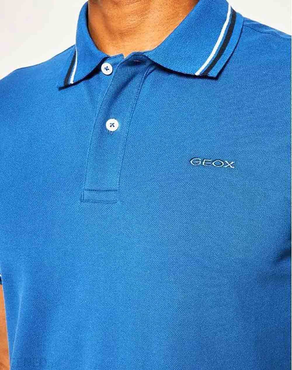 Men's Polo Shirts Geox Blue