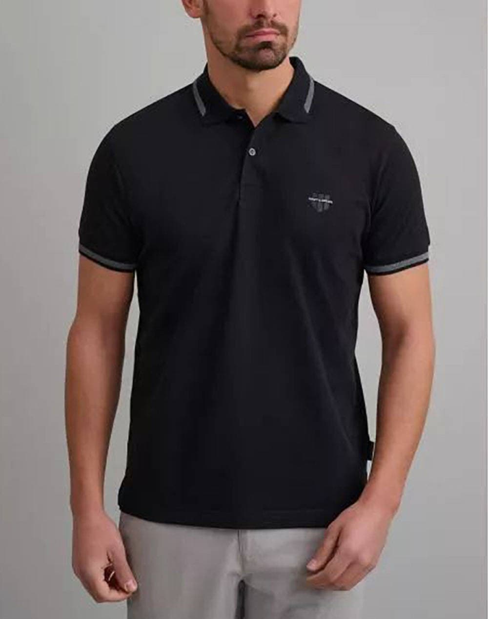 Men's Polo Shirts Navy & Green Black