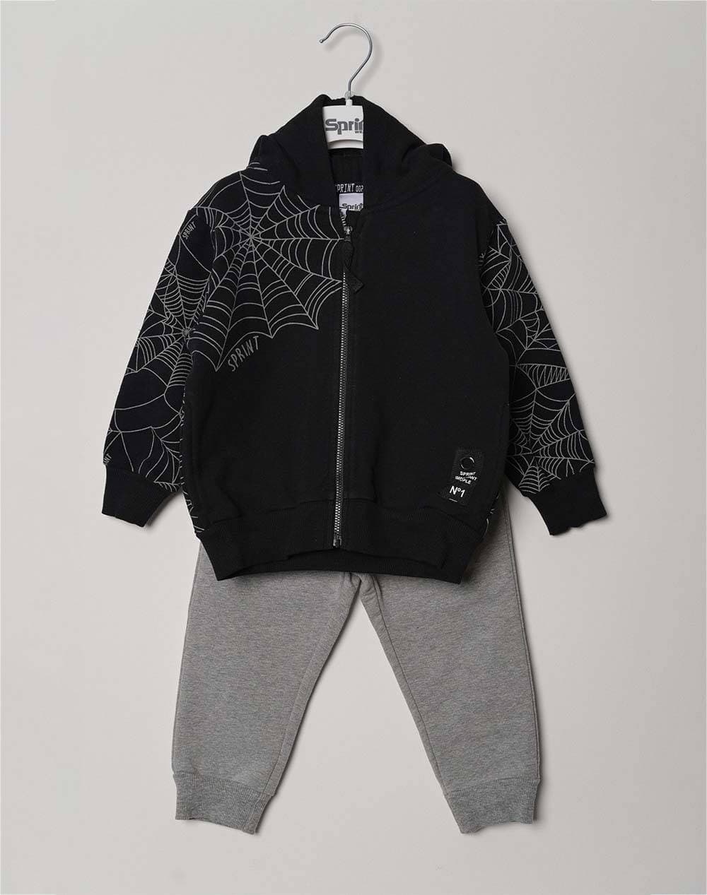 SPRINT SET BABY BOY ( Ηλικία: 95% Βαμβάκι, 5% Ελαστάνη ) 221-1062-S208 Gray
