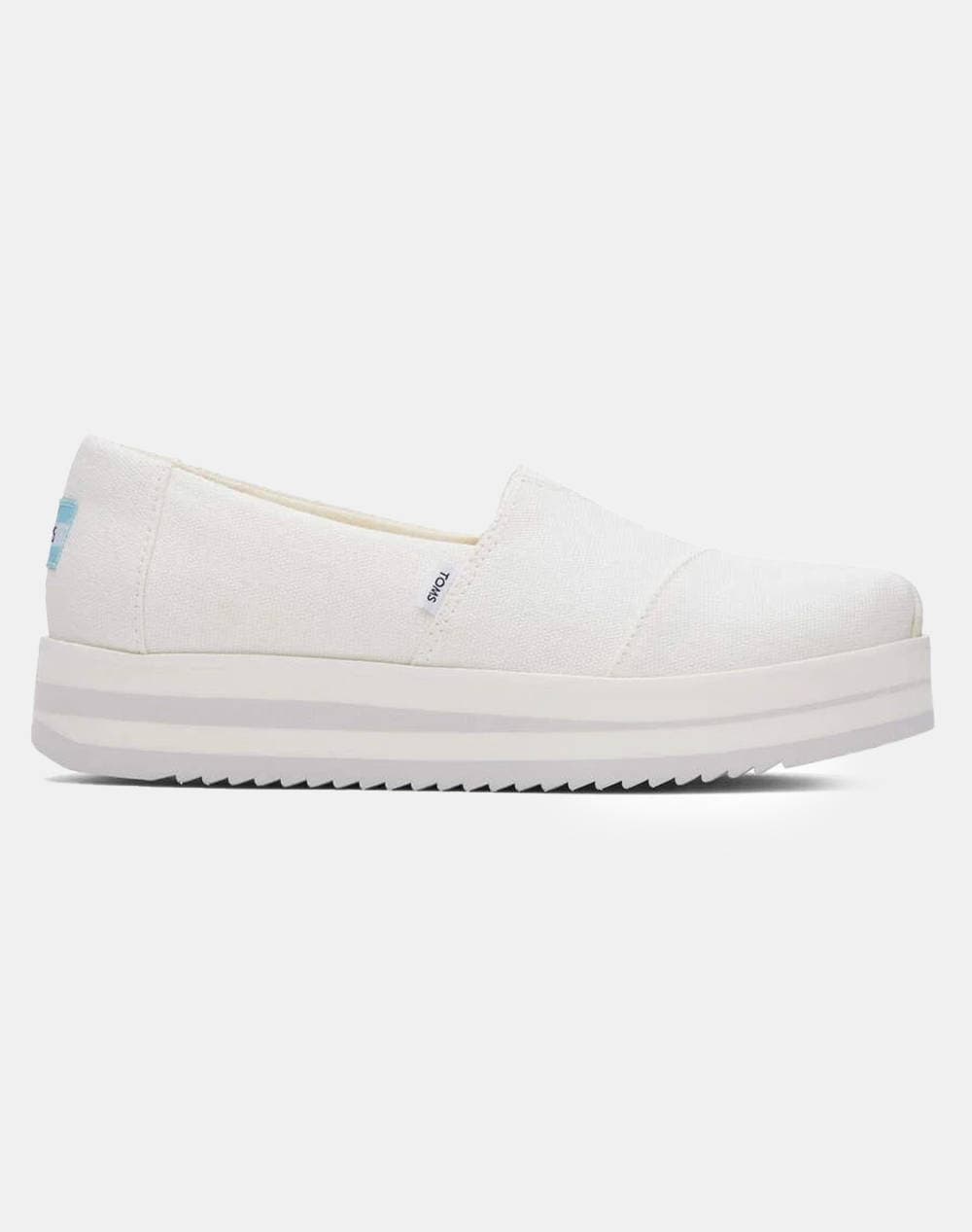 TOMS WHITE CANVAS WM ALPMID ESP. 10019677-WHITE White