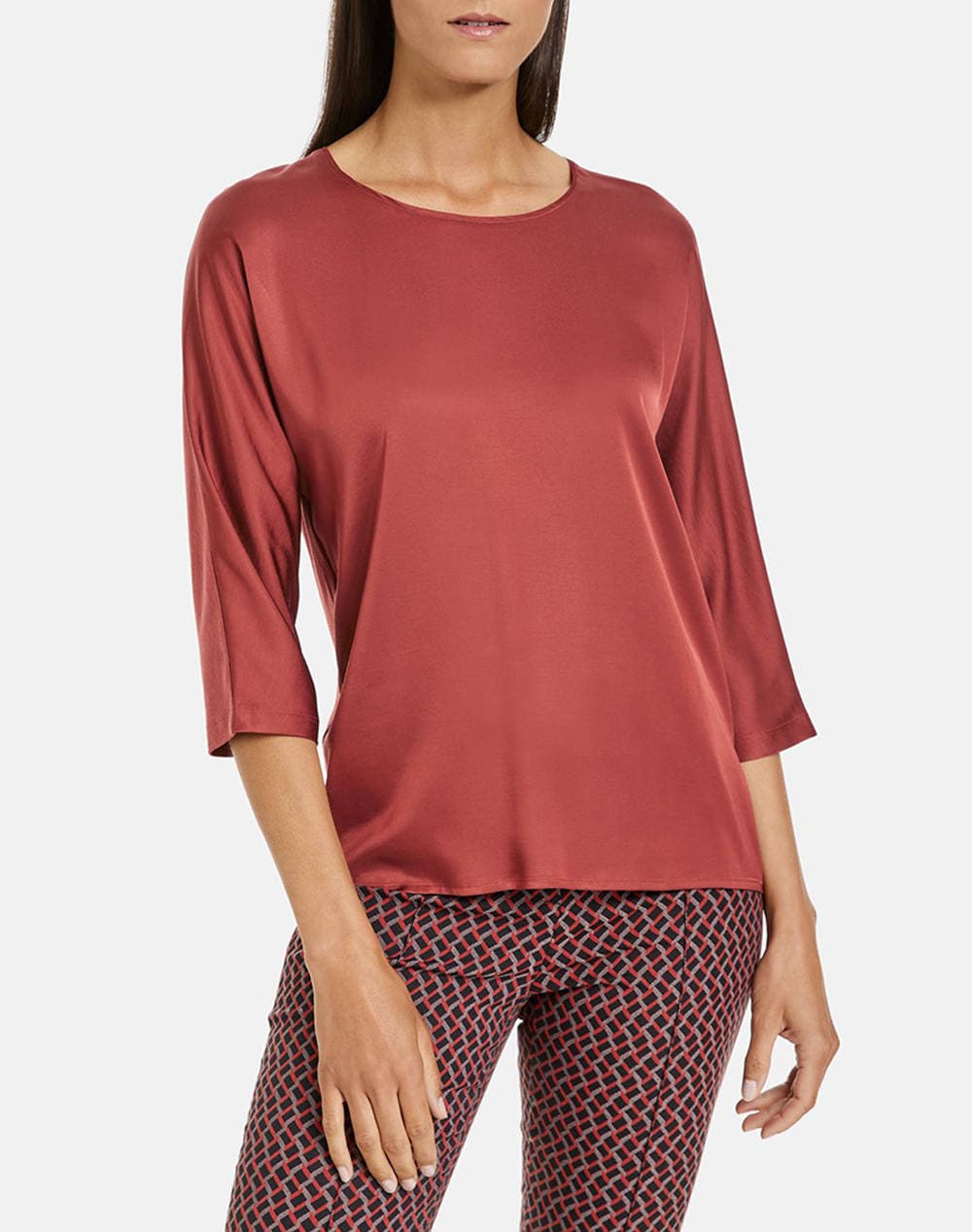 GERRY WEBER T-SHIRT 3/4 SLEEVE 270229-35033-60703 OrangeRed