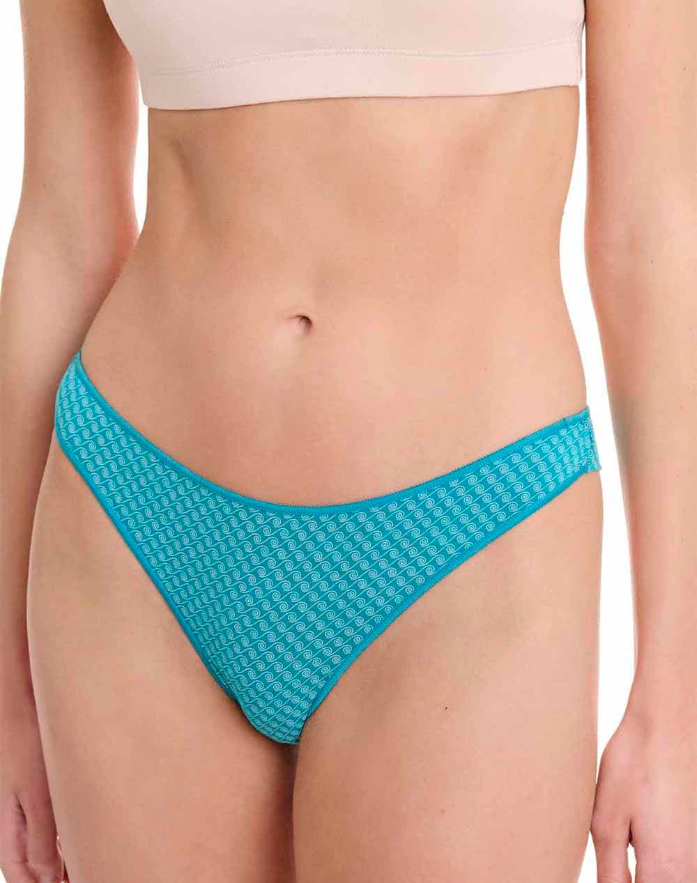 WALK ΓΥΝΑΙΚΕΙΟ RIO BAMBOO ΜΕ ΣΧΕΔΙΟ SEASHELL 2ΤΕΜ W2018-30-MULTI Multi