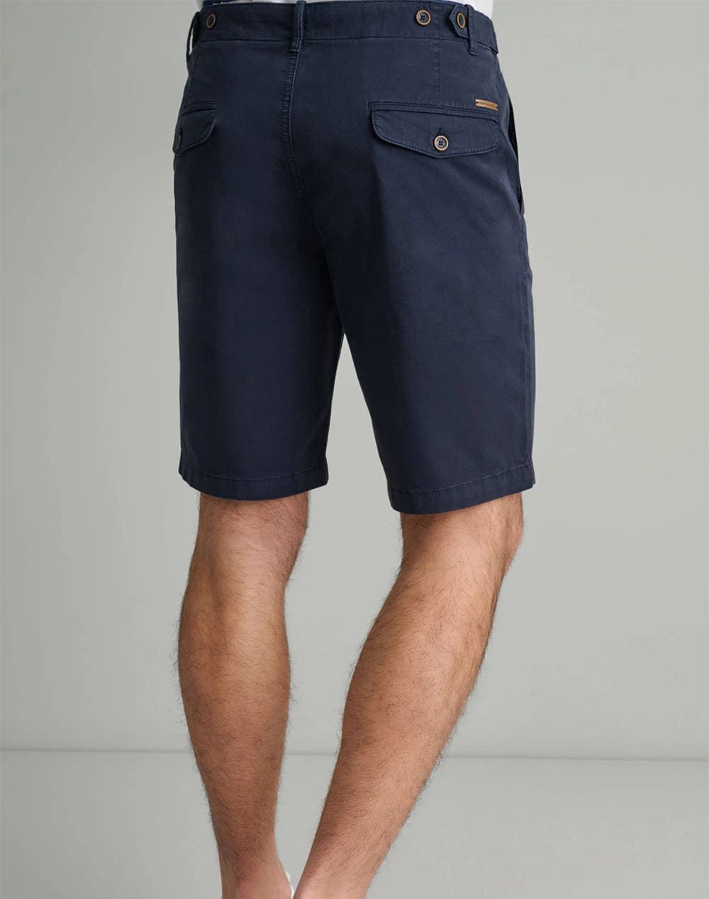 Men's Chino Shorts Navy & Green Blue