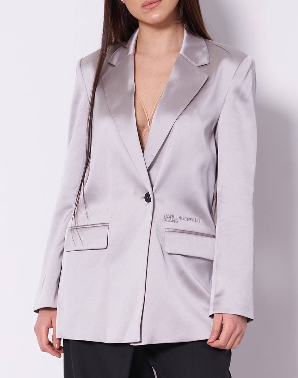 Women's Blazers Karl Lagerfeld Jeans Gray