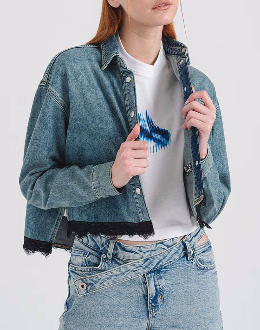 Women's Shirts Karl Lagerfeld Jeans Blue