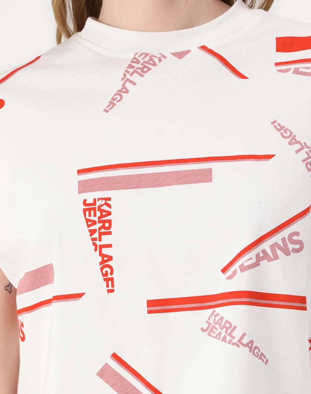 Women's T-Shirts Karl Lagerfeld Jeans Ecru