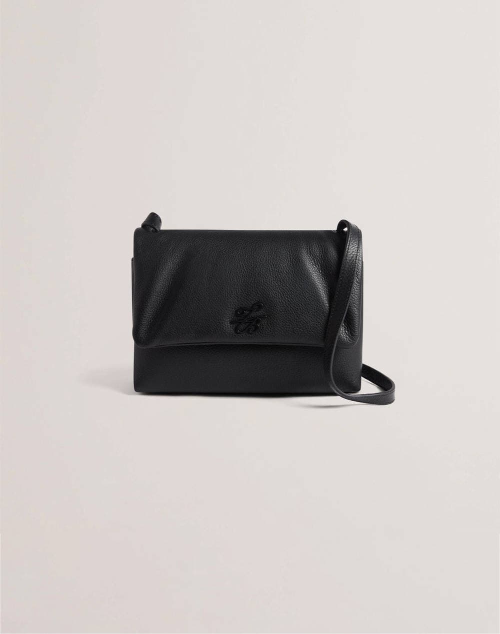 TED BAKER MARRISA Padded Leather Crossbody Bag (Διαστάσεις: 22 x 16 x 7εκ.) 279186-BLACK Black
