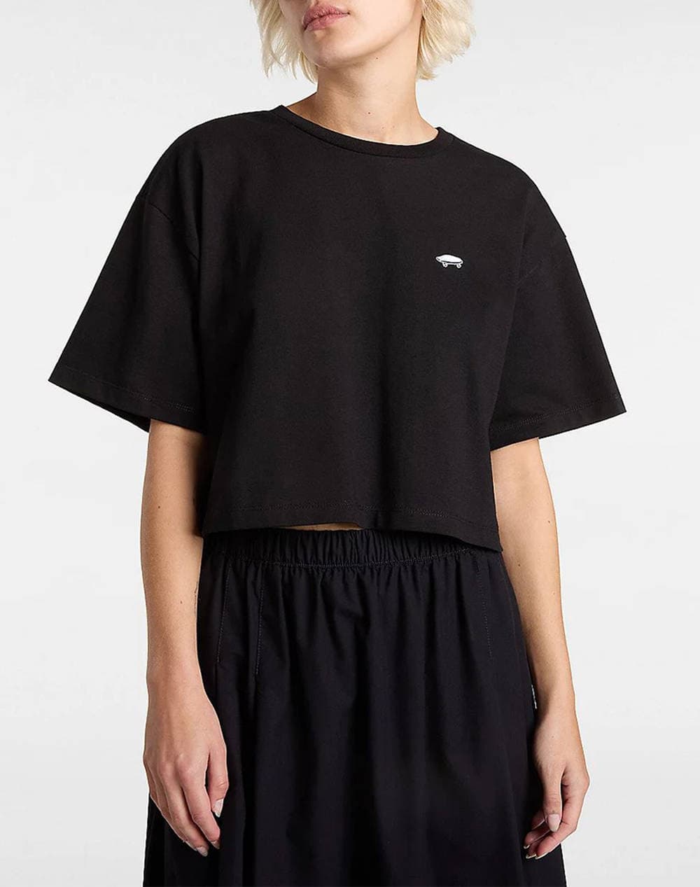 VANS W SALTON RELAX CROP SS VN000P5QBLK1-VNBLK Black