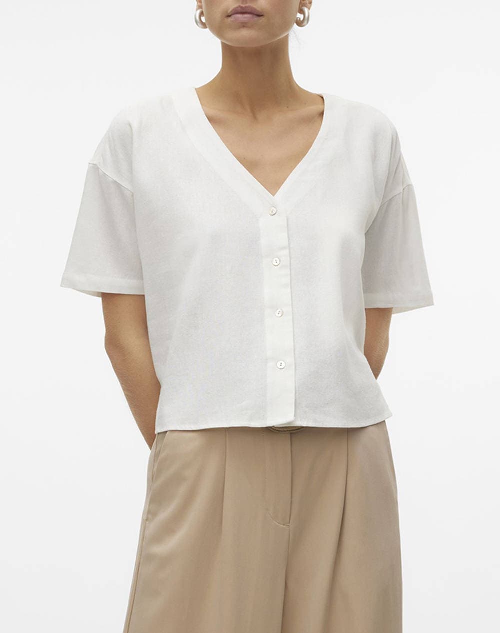 Women's Shirts Vero Moda White