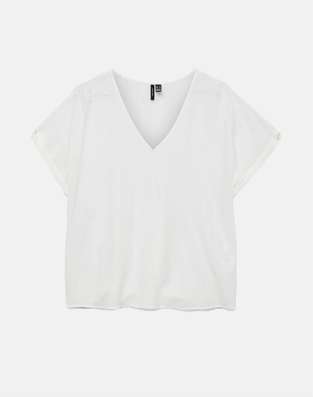 VERO MODA VMGABBI SS V-NECK TOP WVN GA 10324560-Copper Tan Orange