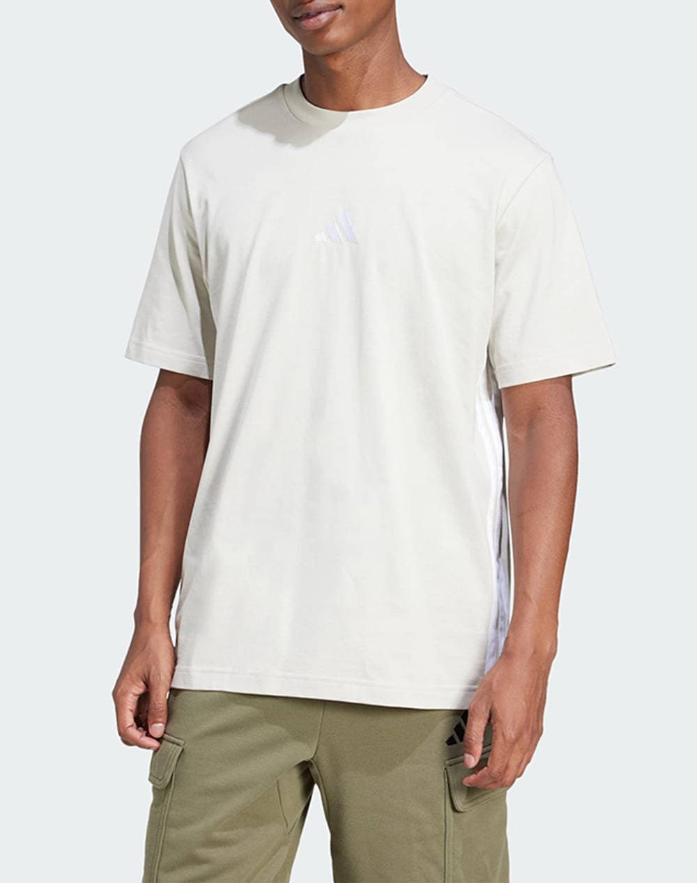 ADIDAS M 3S SJ T JE6389-WONALU/WHITE OffWhite