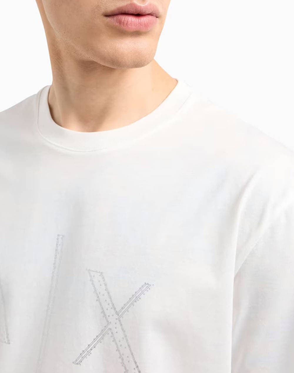 Men's T-Shirts Armani Exchange Ecru