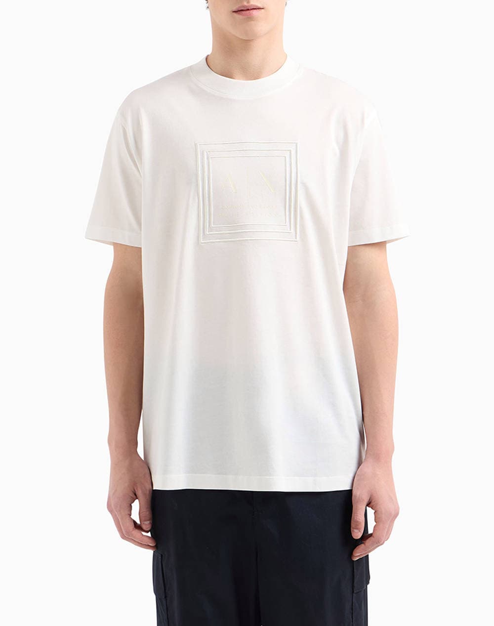 Men's T-Shirts Armani Exchange Ecru