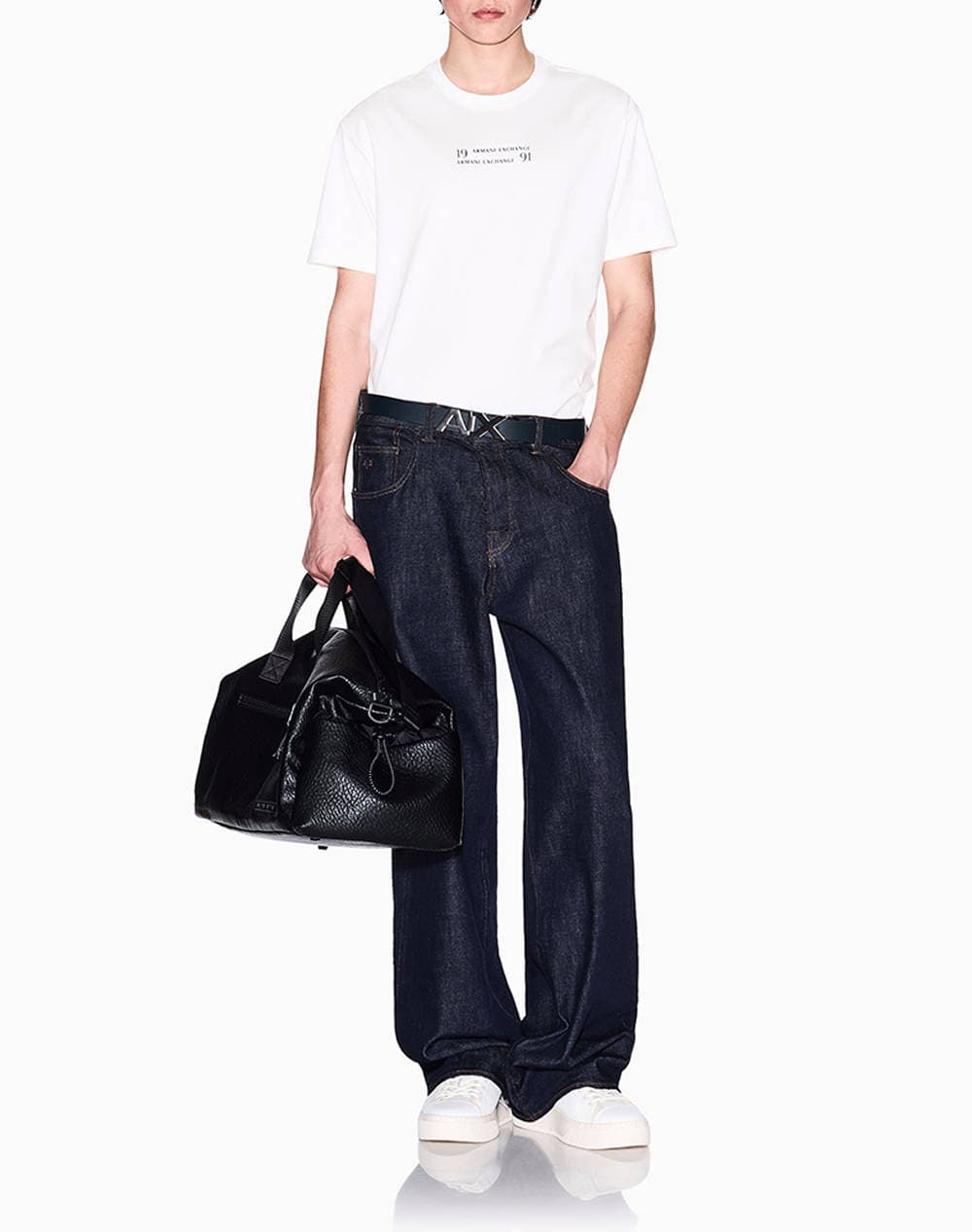 Men's T-Shirts Armani Exchange Ecru