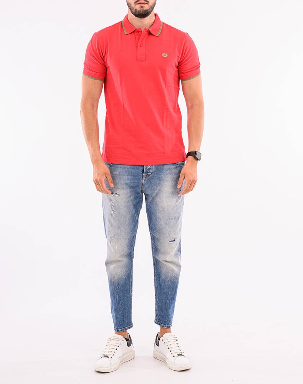 Men's Polo Shirts Ascott Red