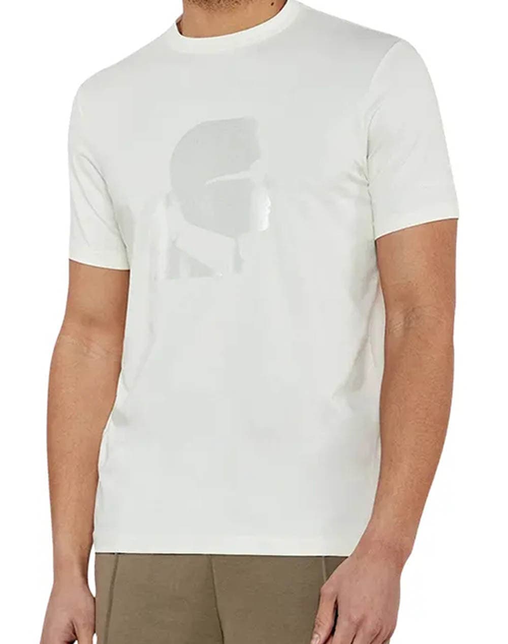 KARL LAGERFELD T-SHIRT CREWNECK 755054-552221-60 OffWhite