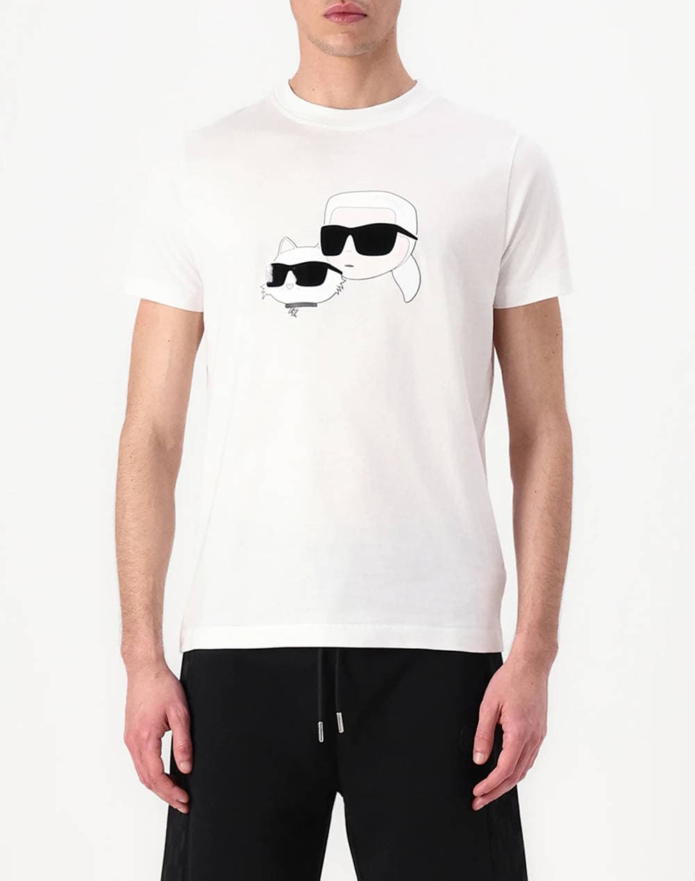 KARL LAGERFELD T-SHIRT CREWNECK 755061-552241-10 White