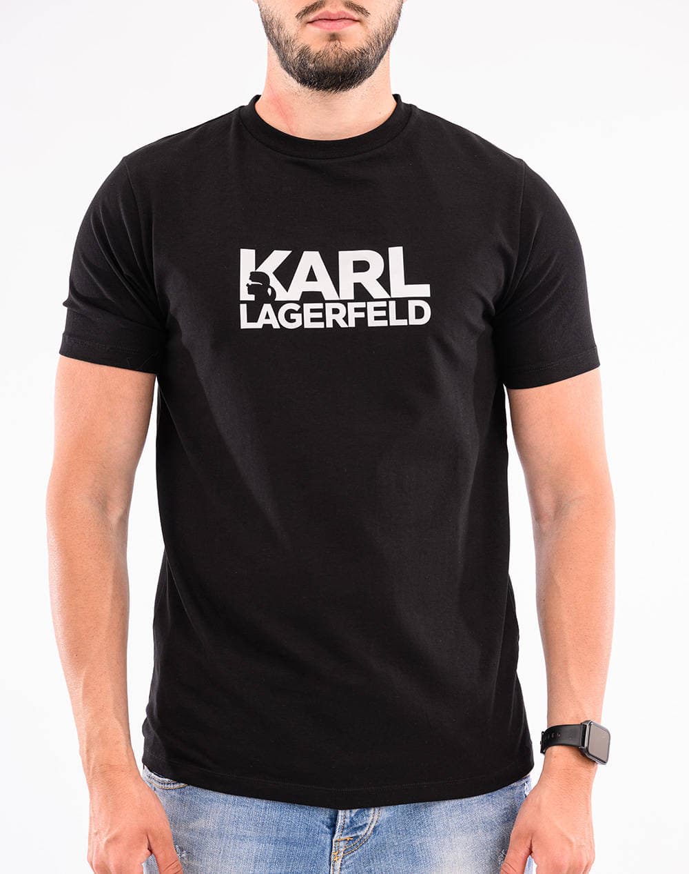 KARL LAGERFELD T-SHIRT CREWNECK 755087-552235-910 TotalBlack