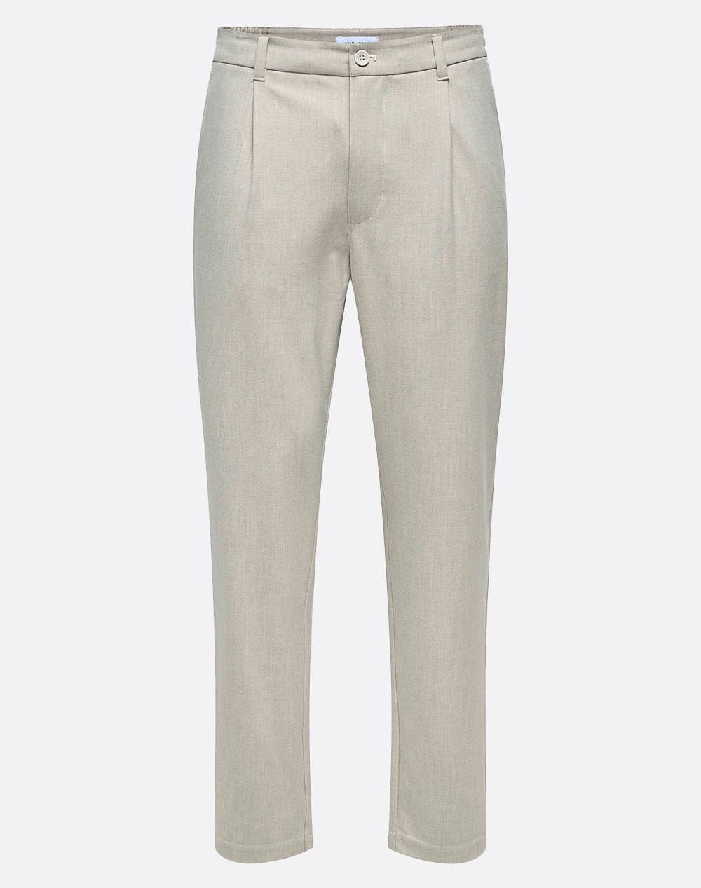 ONLY&SONS ONSLOU ENO LIFE TAPER 0184 PANT 22031615-Moonstruck Ecru