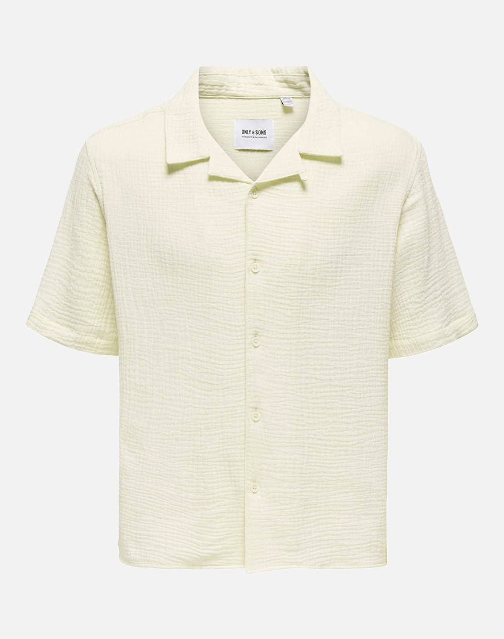 ONLY&SONS ONSKYLE 0158 SS SHIRT NOOS 22029217-Egret Ecru