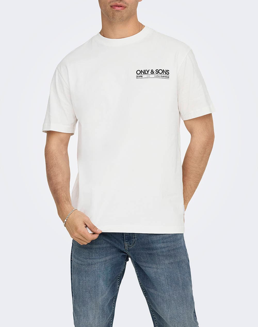 Men's T-Shirts Only & Sons Ecru