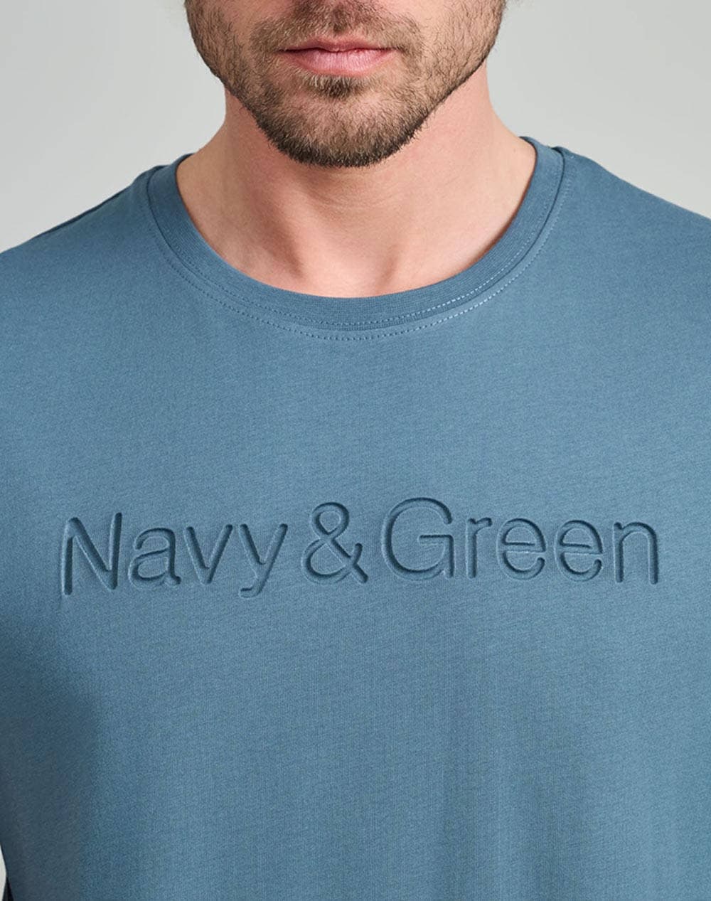 Men's T-Shirts Navy & Green Blue
