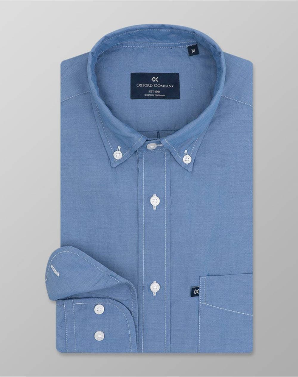 Men's Shirts Oxford Company Blue