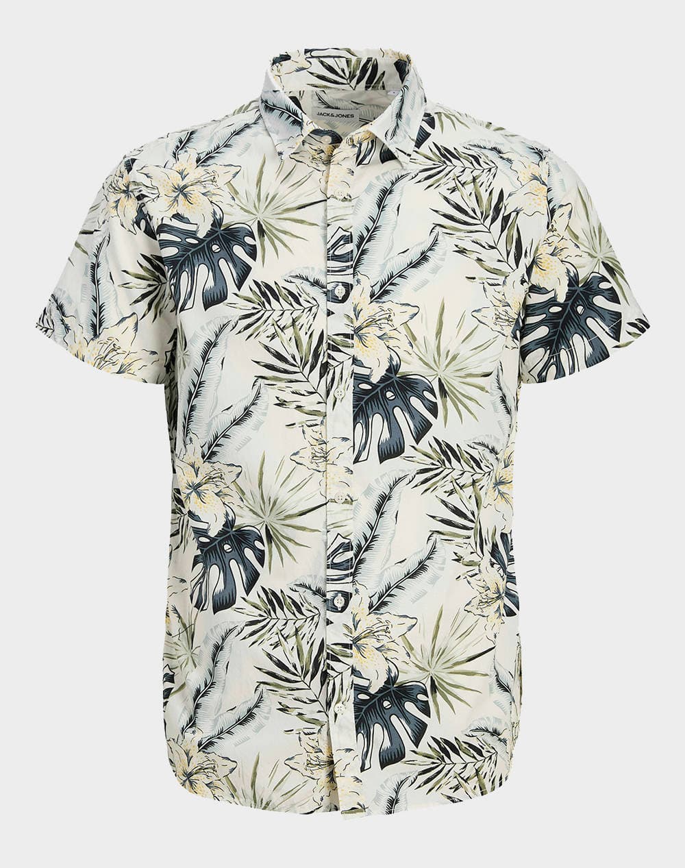 JACK&JONES JJHAWAII AOP SHIRT SS JNR 12269273-BLACK Black