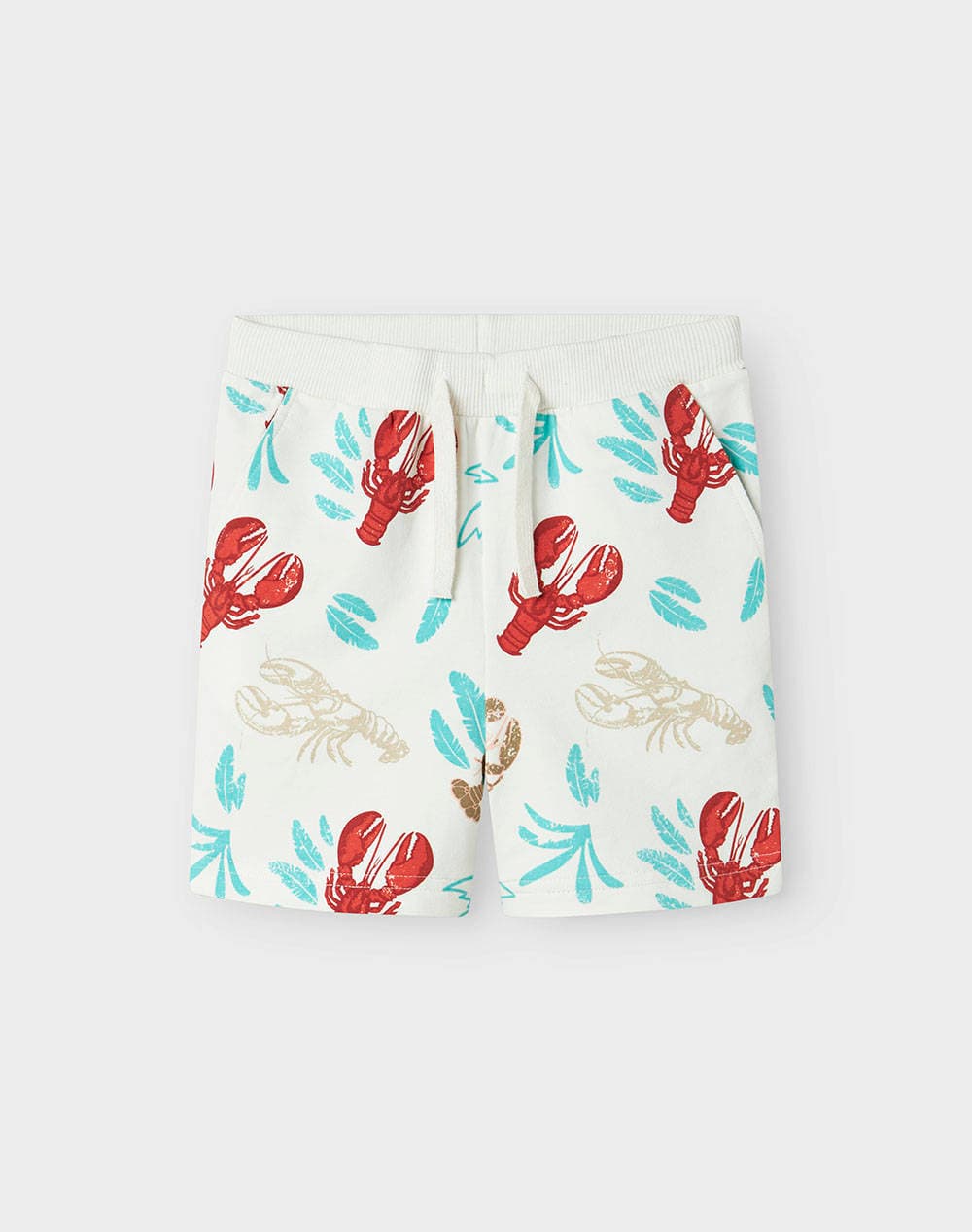 NAME IT NMMFIN NREG SHORTS UNB 13241291-Cloud Dancer OffWhite