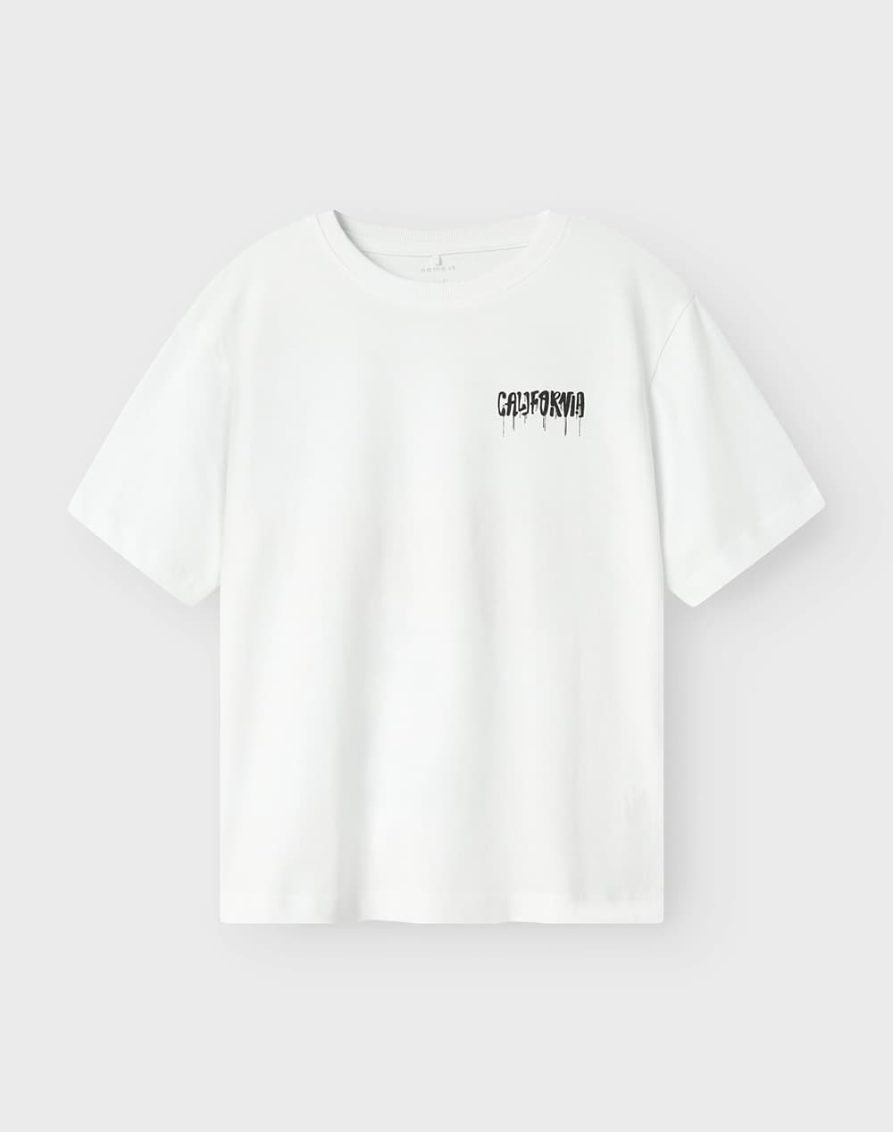 NAME IT NKMZULLA SS NREG TOP BOX NOOS 13240436-Bright WhiteSUNNYLIME OffWhite