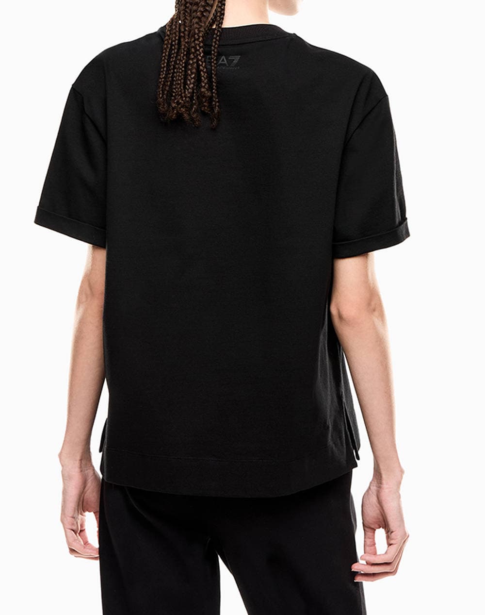 Women's T-Shirts Ea7 Emporio Armani Black