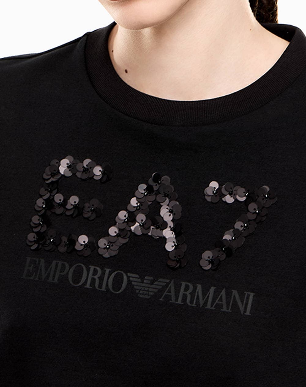 Women's T-Shirts Ea7 Emporio Armani Black