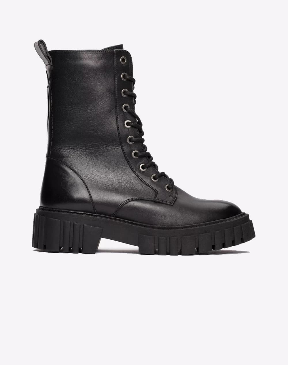 CLARKS Page Lace 26178410-BLACK LEATHER Black