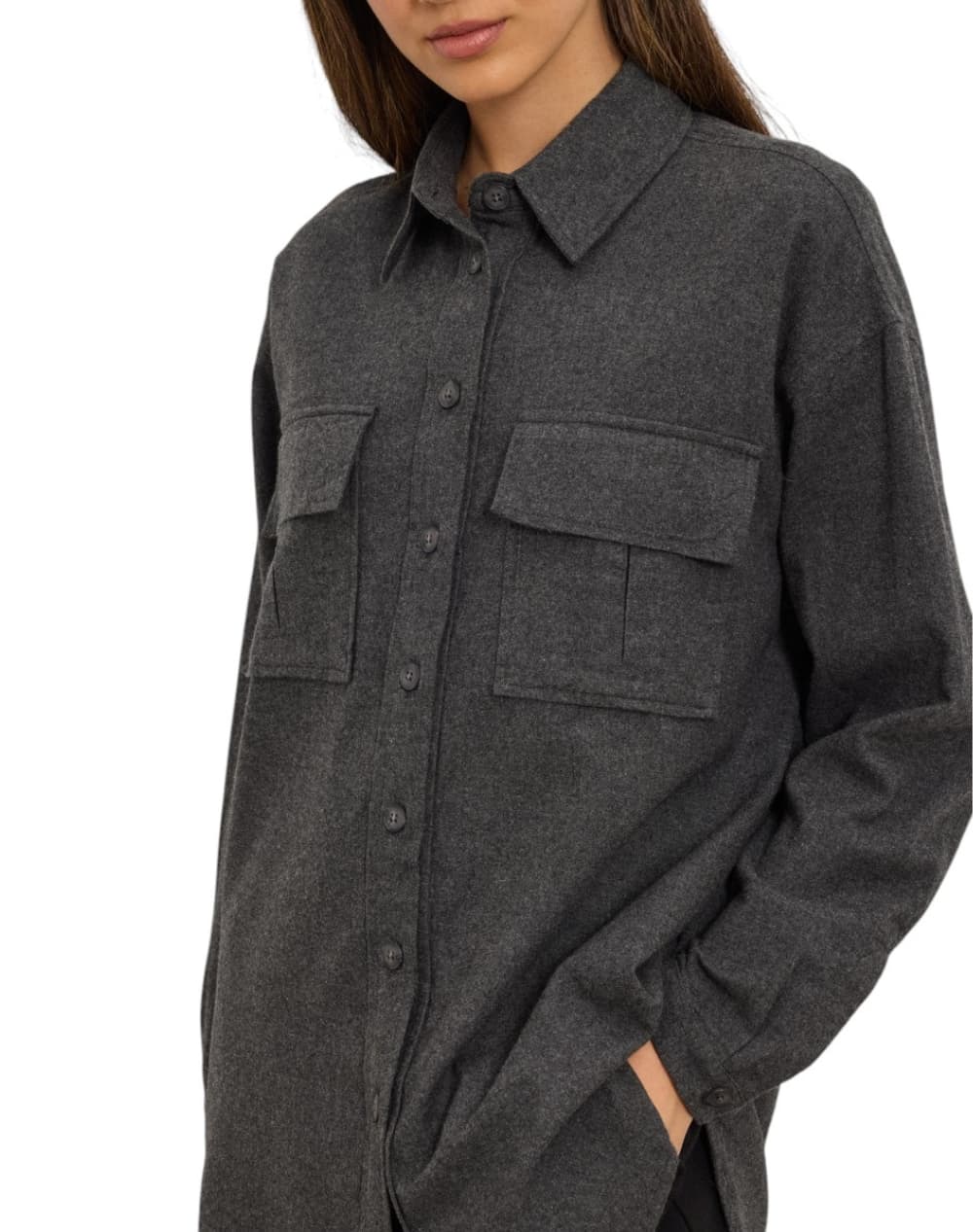 NAMASTE ΠΟΥΚΑΜΙΣΟ WW0425015-GREY DarkGray