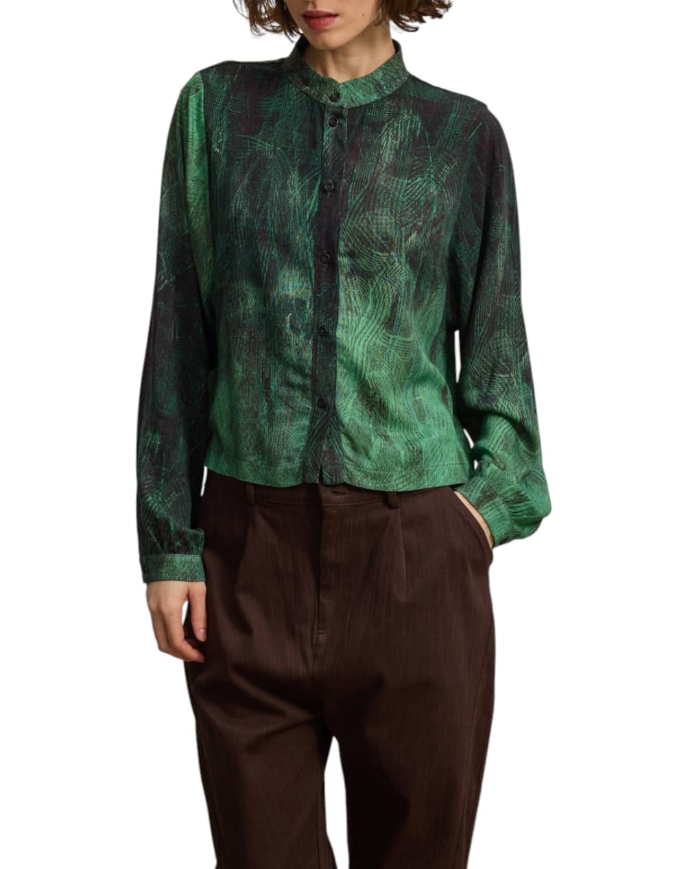 Women's Shirts Namaste Green