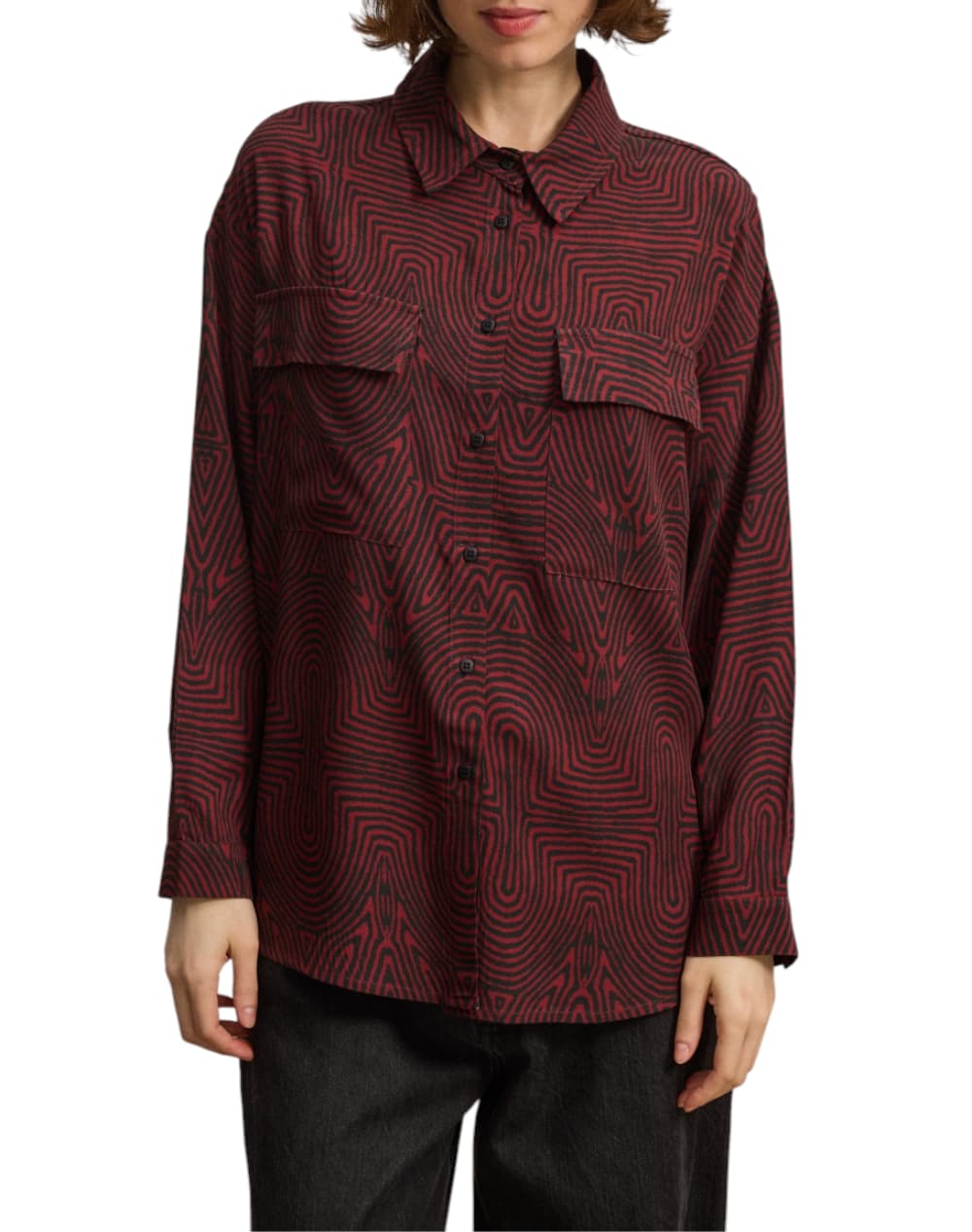 Women's Shirts Namaste Bordeaux