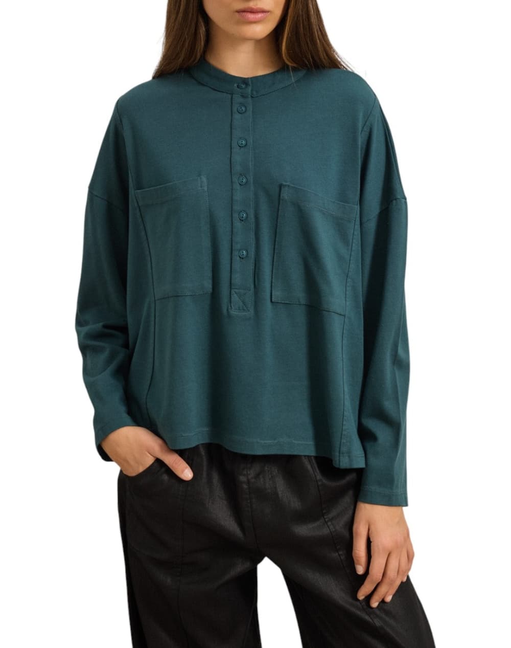 NAMASTE ''ΜΠΛΟΥΖΑ FIAMMETA WW0725038-GREEN DarkGreen