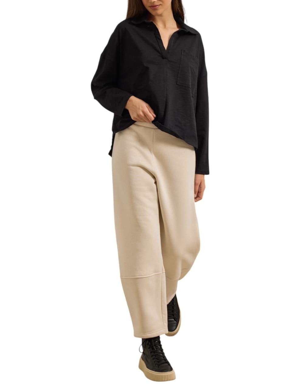 Women's T-Shirts Namaste Black