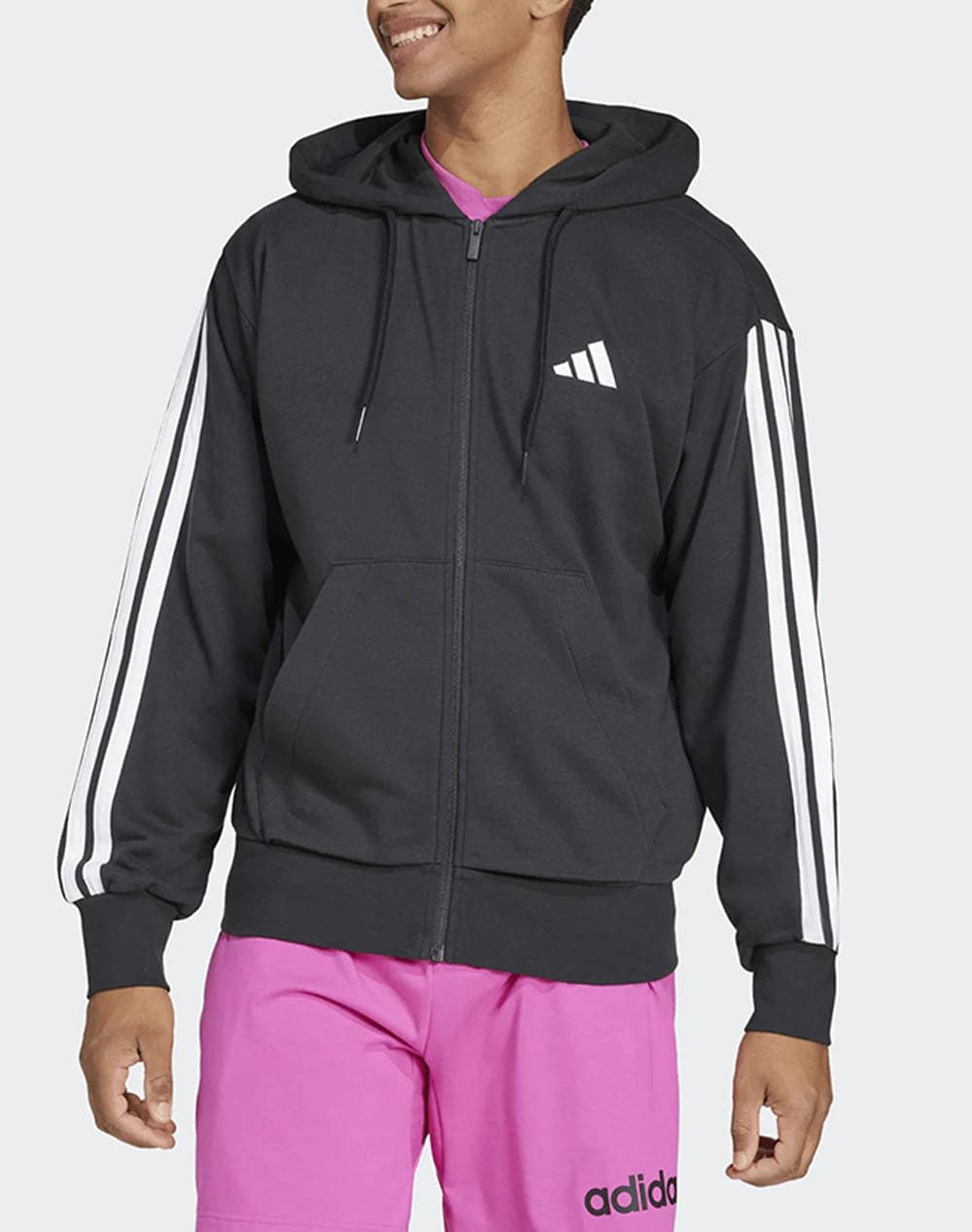 ADIDAS M 3S FT FZ HD JD1877-BLACK Black