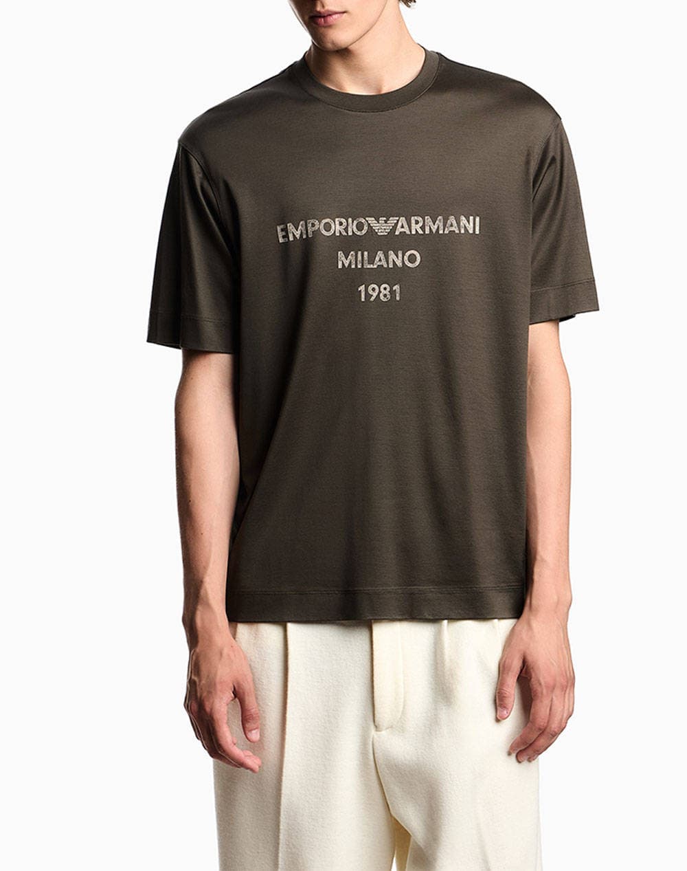 Men's T-Shirts Emporio Armani Gray