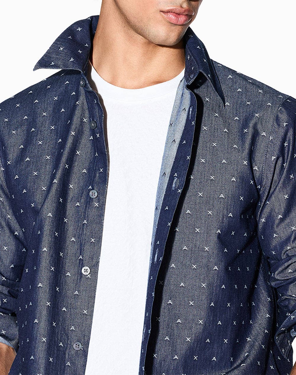 Men's Shirts Armani Exchange Blue