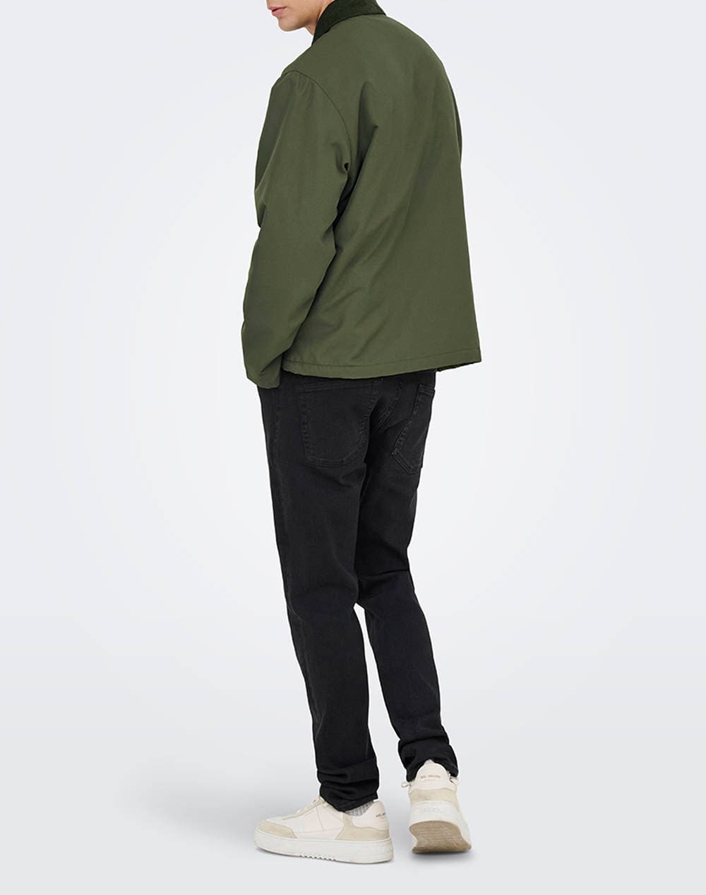 Men's Quilted Jackets Only & Sons Green